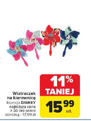 Wiatraczek na kierownicę disney promocja w Carrefour