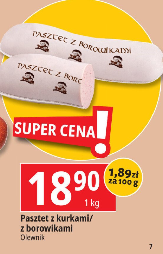 Pasztet z borowikami Olewnik promocja w Leclerc