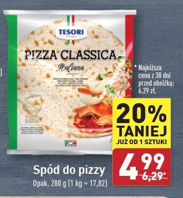 Spody do pizzy TESORI DI LANGA promocja