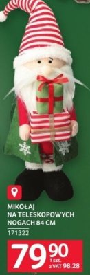 Mikołaj na teleskopowych nogach 84 cm promocja w Selgros
