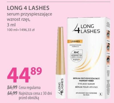 Serum przyspieszające wzrost rzęs promocja w Hebe