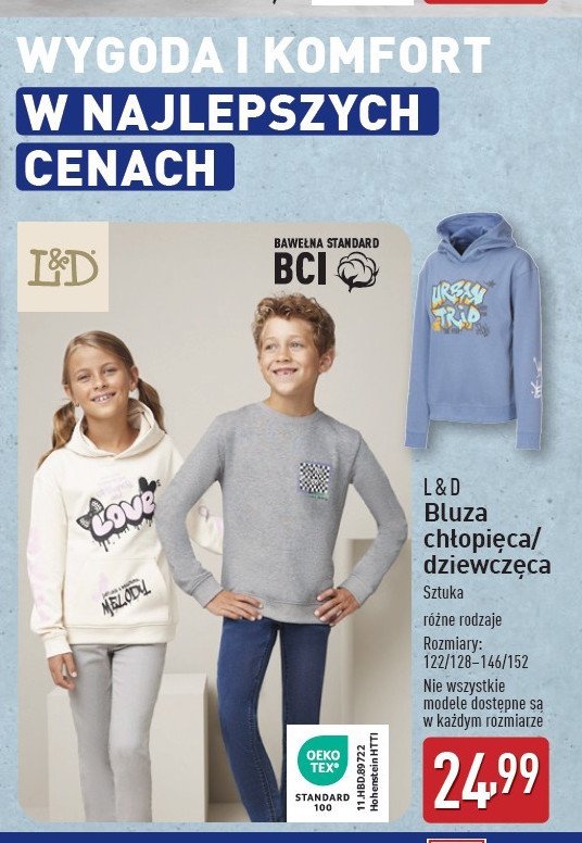 Bluza outdoorowa chłopięca 86/92-134/140 L&d promocja w Aldi