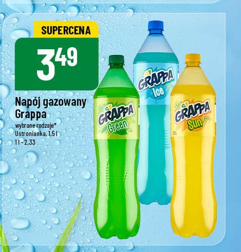 Napój sun Grappa promocja