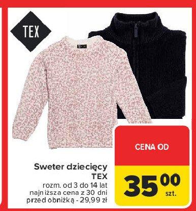 Sweter dziecięcy stitch 3-14 lat Tex promocja