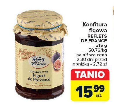 Konfitura figowa Reflets de france promocja w Carrefour