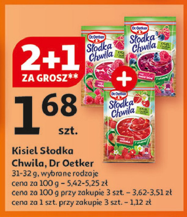 Kisiel malinowy Dr. oetker słodka chwila promocja