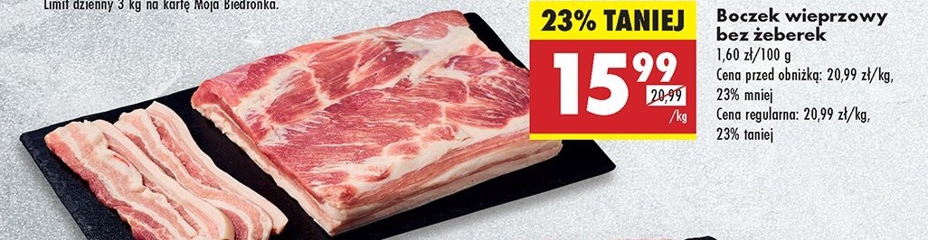 Boczek wieprzowy bez 偶eberek promocja