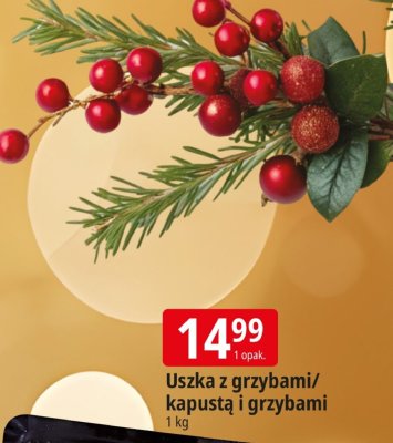 Uszka z grzybami/kapustą i grzybami promocja w Leclerc