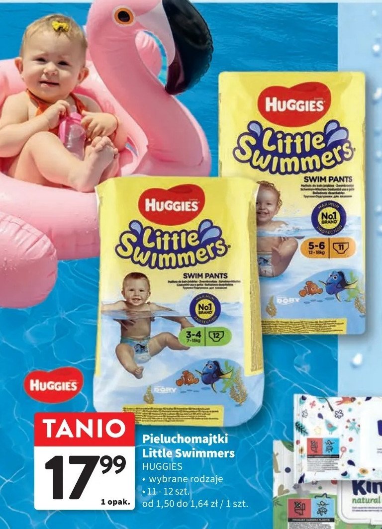 Pieluszki do pływania dla dzieci rozmiar 5-6 Huggies little swimmers promocja