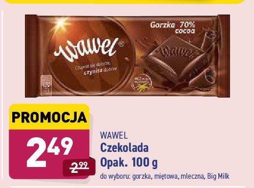 Czekolada Wawel big milk promocja