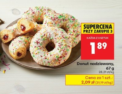 Donut nadziewany promocja w Biedronka