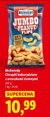 Chrupki kukurydziane z orzeszkami ziemnymi McEnnedy promocja w Lidl