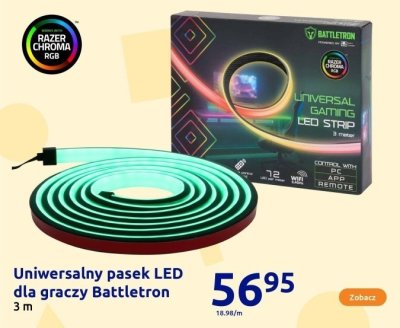 Uniwersalny pasek LED dla graczy  promocja w Action