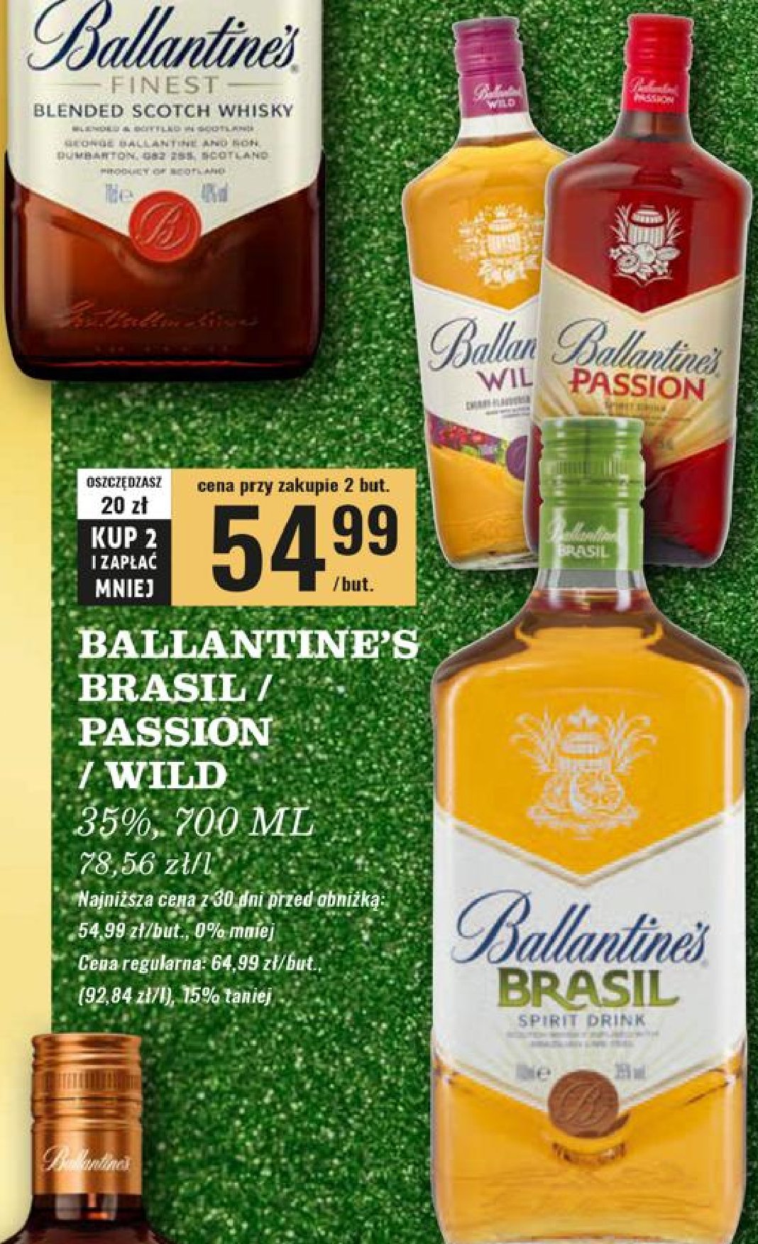 Whisky Ballantine's brasil promocja