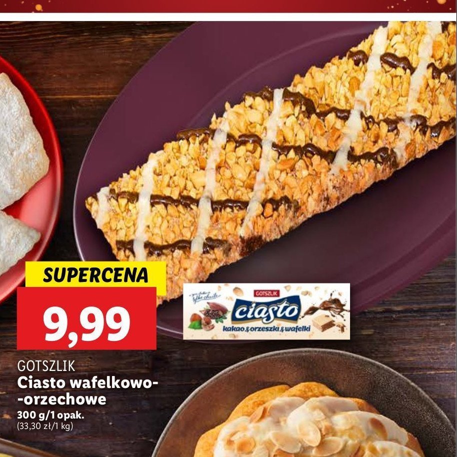 Ciasto wafelkowo-orzechowe Gotszlik promocja