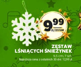 Śnieżynki lśniące promocja w Stokrotka