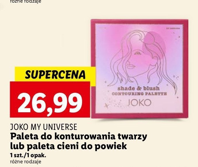 Paleta cieni do powiek Joko Joko make-up promocja