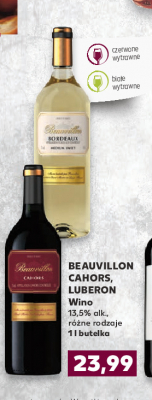 Wino Beauvillon cahors promocja
