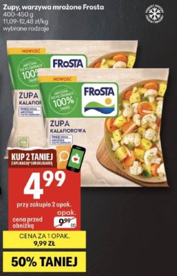Zupa warzywa mrożone Frosta wybrane rodzaje promocja w Delikatesy Centrum