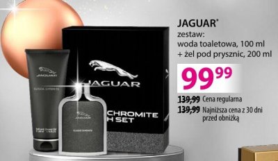 Perfumy JAGUAR zestaw: woda toaletowa 100 ml + żel pod prysznic 200 ml promocja w Hebe