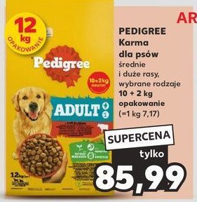 Karma dla psa wołowo-warzywna Pedigree promocja