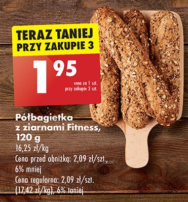 Półbagietka fitness z ziarnami promocja