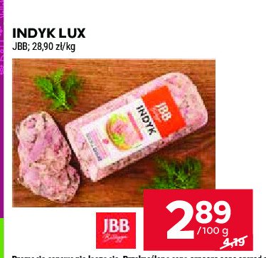 Indyk lux Jbb bałdyga promocja w Stokrotka