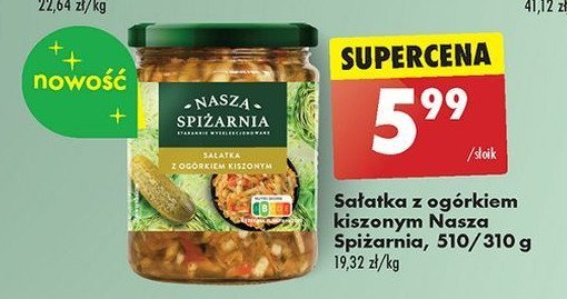 Sałatka z ogórkiem kiszonym Nasza spiżarnia promocja