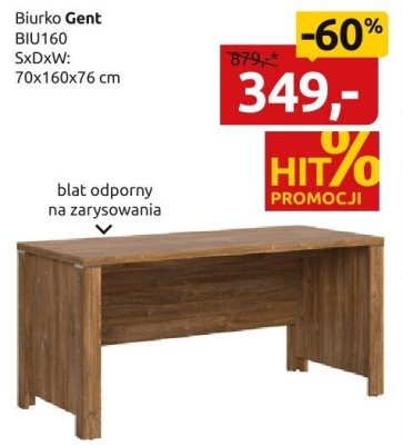 Biurko Gent BIU160 promocja w Black Red White