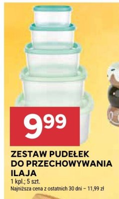 Zestaw pudełek do przechowywania Ilaja promocja w Stokrotka