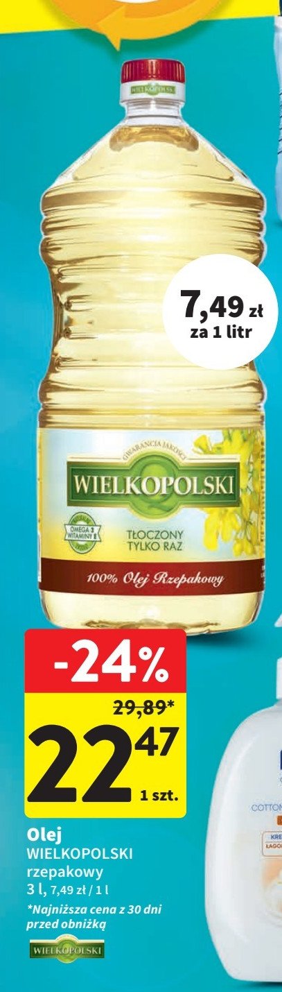 Olej rzepakowy Wielkopolski rapso promocja