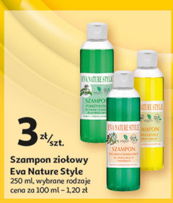 Szampon do włosów pokrzywowy Eva nature style promocja w Auchan