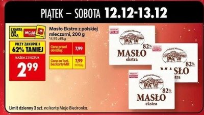 Masło promocja w Biedronka