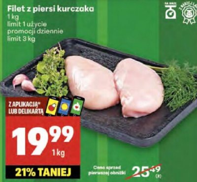 Filet z piersi kurczaka Delikatesy Centrum promocja