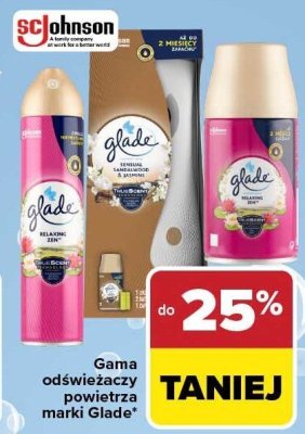 Odświeżacz powietrza Glade Relaxing Zen spray promocja w Carrefour Market
