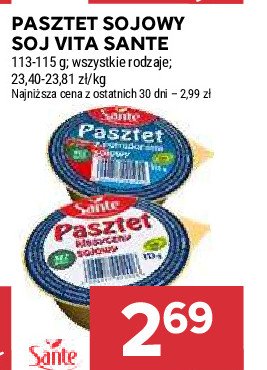 Pasztet sojowy Sante promocja