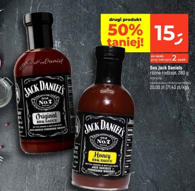 Sos Jack Daniels Honey BBQ Sauce 280g promocja w Dealz