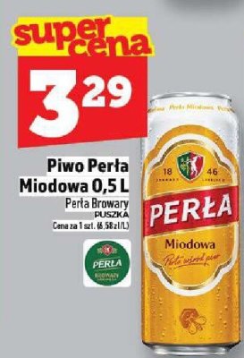Piwo Perła Miodowa 0,5 L Perla Brewery Carlsberg promocja w TOPAZ