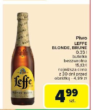 Piwo Leffe brune promocja