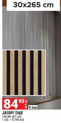 Lamele akustyczne Jasny Dąb promocja w Merkury Market