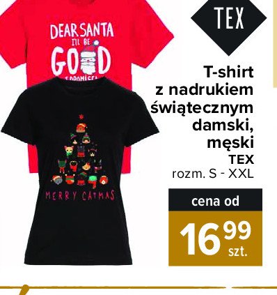 T-shirt świąteczny damski s-xxl Tex promocja