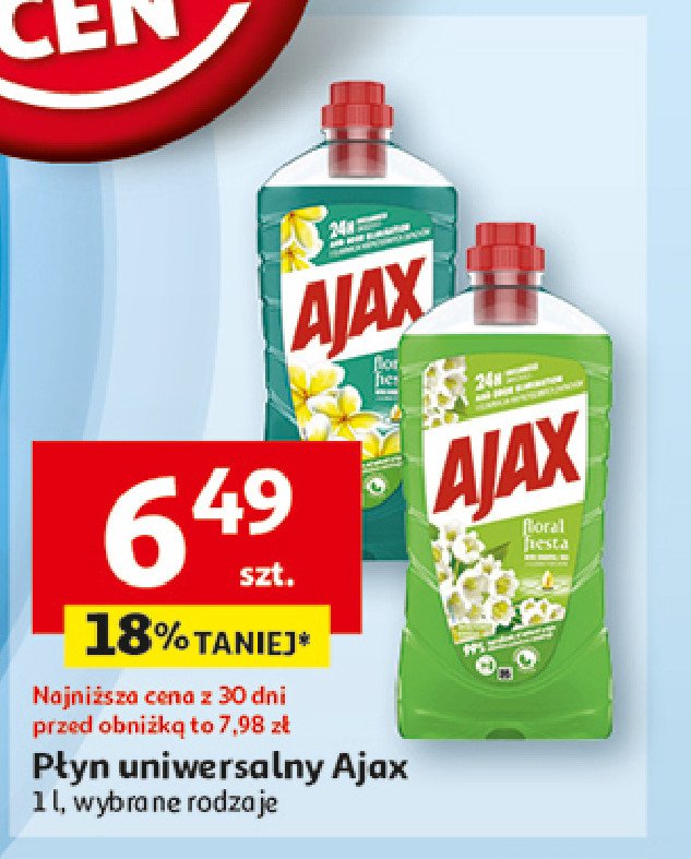 Płyn do mycia kwiaty laguny Ajax floral fiesta Ajax . promocja w Auchan