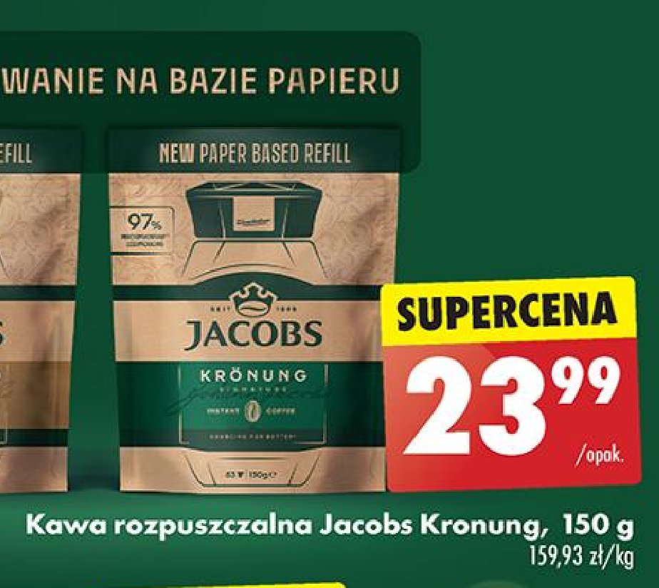 Kawa worek Jacobs kronung promocja w Biedronka