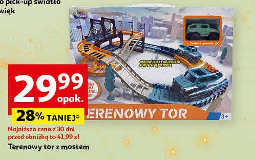 Tor terenowy z mostem promocja w Auchan