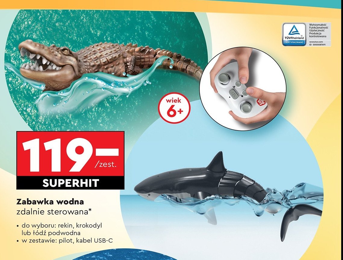 Krokodyl zdalnie sterowany promocja