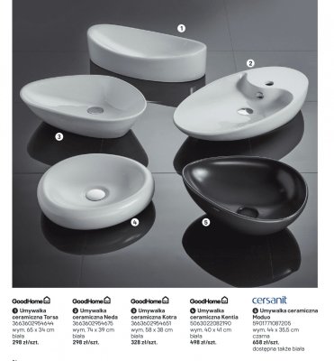 Umywalka ceramiczna Neda promocja w Castorama