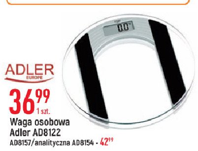 Waga łazienkowa ad8154 biały Adler promocja w Netto