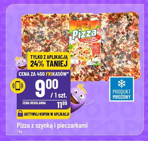 Pizza z szynką i pieczarkami promocja