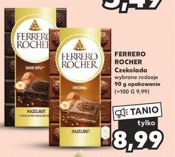 Czekolada dark 55% hazelnut Ferrero rocher promocja
