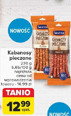 Kabanosy pieczone wieprzowe Tarczyński promocja